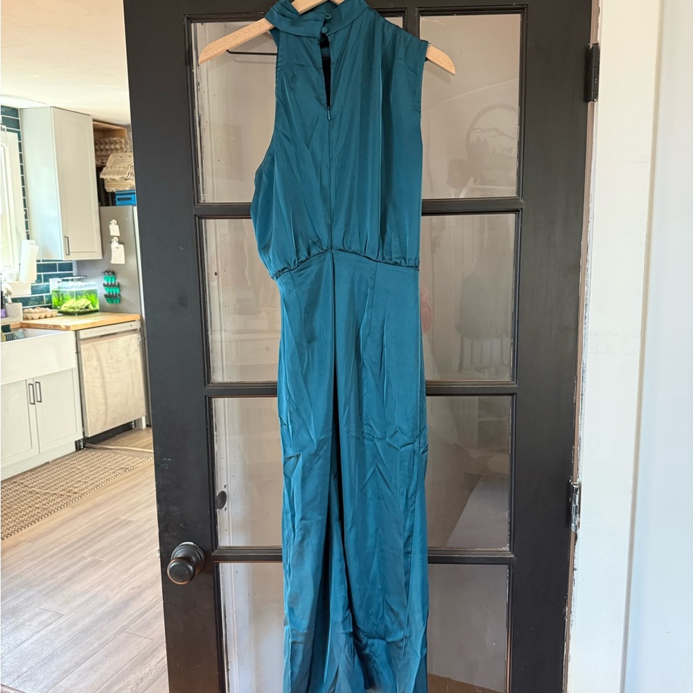 Hello Molly cocktail party midi Teal Dress - Picture 4 of 8